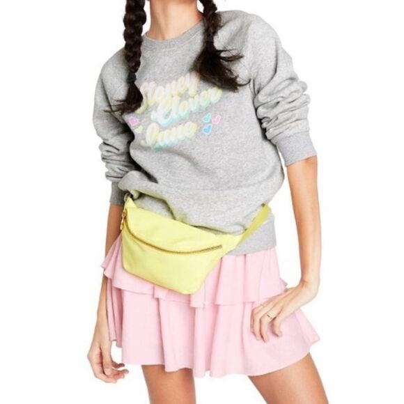 Stoney Clover Lane for Target Gray Pastel Logo Crewneck Sweatshirt - Picture 1 of 8